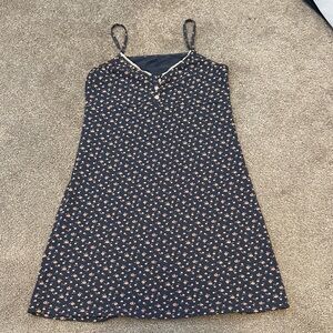 Brandy Melville Floral Spaghetti Strap Dress